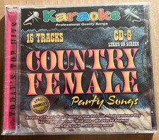 Karaoke - Country Female Party Sounds - 16 Tracks With Booklet - 2000 New Sealed