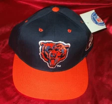 CHICAGO BEARS Vintage Baseball Cap Orange/Black  Team NFL NEW WITH TAG NWT