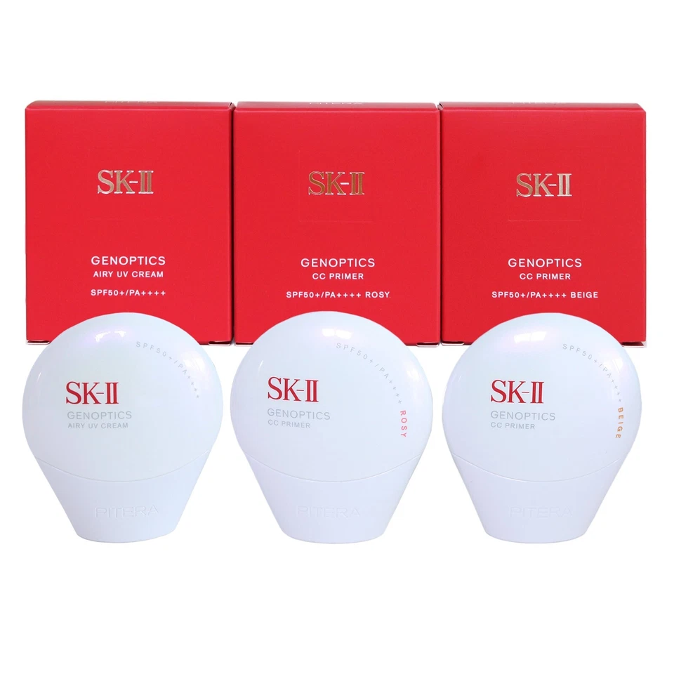 SK2 SK-II Genoptics UV CC Primer SPF 50+/PA++++ 30g + Gift (Airy, Rosy, Beige) - Image 2 of 4