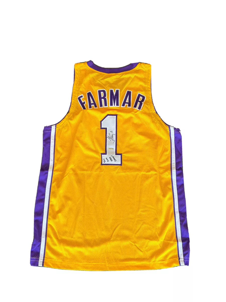 Jordan Farmar Signed Los Angeles Lakers Home Yellow Jersey UDA
