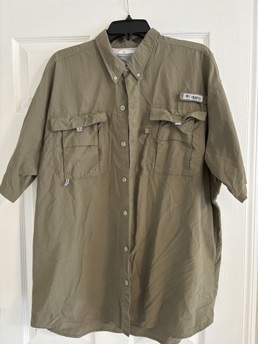Columbia PFG Columbia Fishing Gear XL Men Shirt Hunting Swimming Summer Light W - Picture 2 of 11