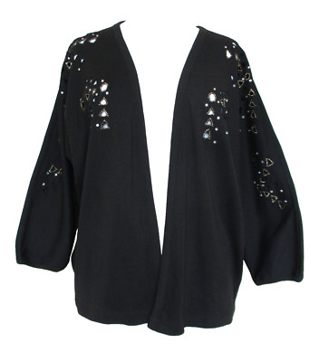 [MARITHE]★25SS★韓国人気★W BASIC COTTON CARDIGAN Vintage 80s Mariea Kim Cardigan Sweater Medium Women Black