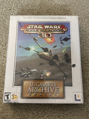 Star Wars: Rogue Squadron 3D - PC 1998 - RARE LUCAS ARTS ARCHIVE Big Box- NEW
