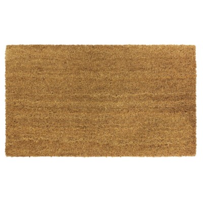 JVL Plain Kokos Latex Backed Eingang Tür Matte Indoor / Outdoor 40 x 70 cm