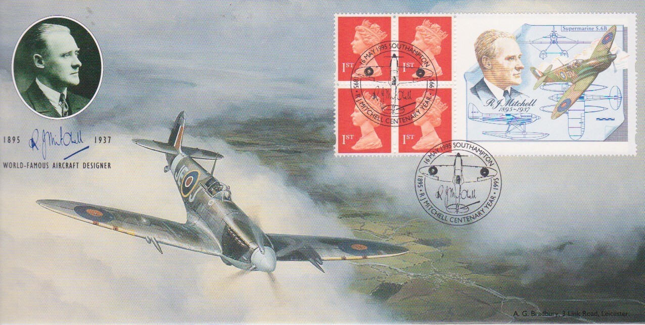 GB STAMPS BRADBURY LTD EDN RETAIL BOOKLET FIRST DAY COVER 1995 SPITFIRE