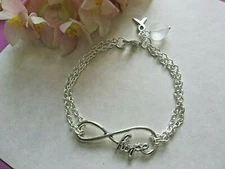 LUNG CANCER AWARENESS INFINITY HOPE BRACELET