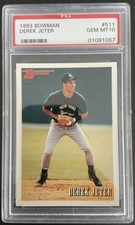 💥 Captain Derek Jeter 1993 Bowman #511 New York Yankees HOF RC PSA 10 [DJ2]