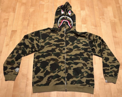 2006 Vintage A Bathing Ape BAPE Hoody Hooded Sweatshirt 1st Shark 