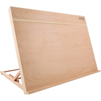 Tischstaffelei A3 Malbrett aus Buchenholz 47 x 36,2cm -Für Leinwände, kippbar