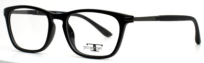 EYE Q GeorgeTown GTN790 Black Unisex Square Eyeglasses 52-17-145 B:37