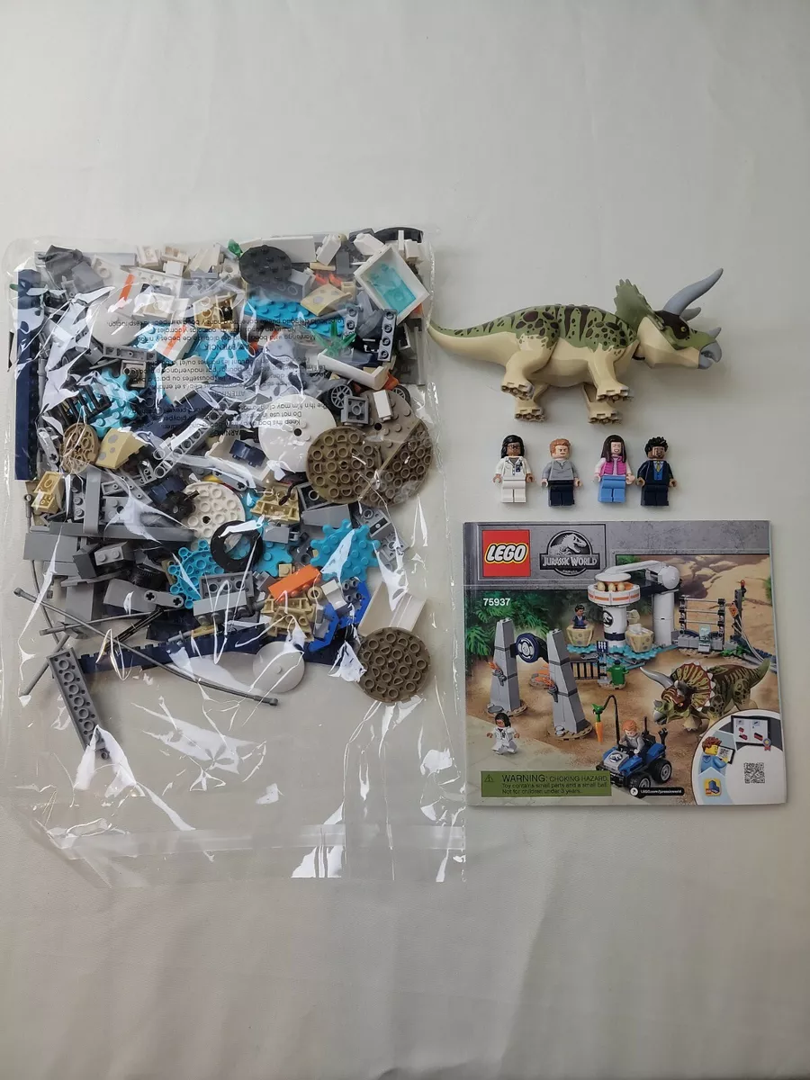 Lego jurassic world triceratops rampage dinosaur toy 75937 new arrivals