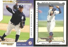 2 DIFFERENT BASEBALL CARD LOT OF ADRIAN HERNANDEZ 474
