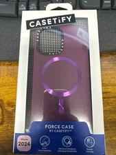 CASETiFY Force Case w/ Magsafe cover for iPhone 16 - Mulberry