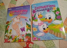 Easter time Adventures Coloring Books 2 Pack Tear/Share Pages shipping
