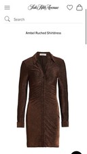 Ambel Ruched Shirtdress copper by ASTR The Label - Size SMALL