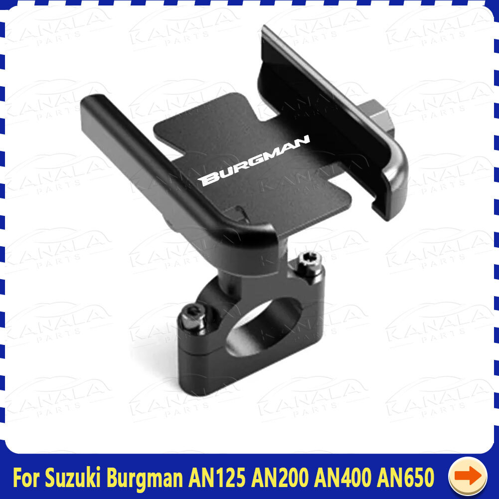 For Suzuki Burgman AN125 AN200 AN400 AN650 Mobile Phone Holder GPS Stand  Bracket
