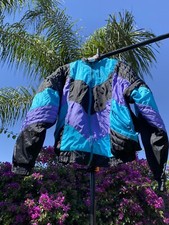 RARE VINTAGE Aquator Women S SMALL Windbreaker Full Zip Abstract Geometric Retro