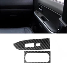 Carbon Fiber Passenger Side Door Control Cover Trim For Suzuki Grand Vitara