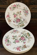 (Two) wedgewood Charnwood Dinner Plates 10 3/4" Diameter Perfect Condition