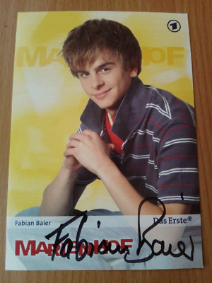   Fabian Baier (Marienhof) - autographed from private collection  