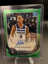 Topps 2023-24 Bowman U Chrome Rob Dillingham BCPA-RD Green Auto /99 autograph 