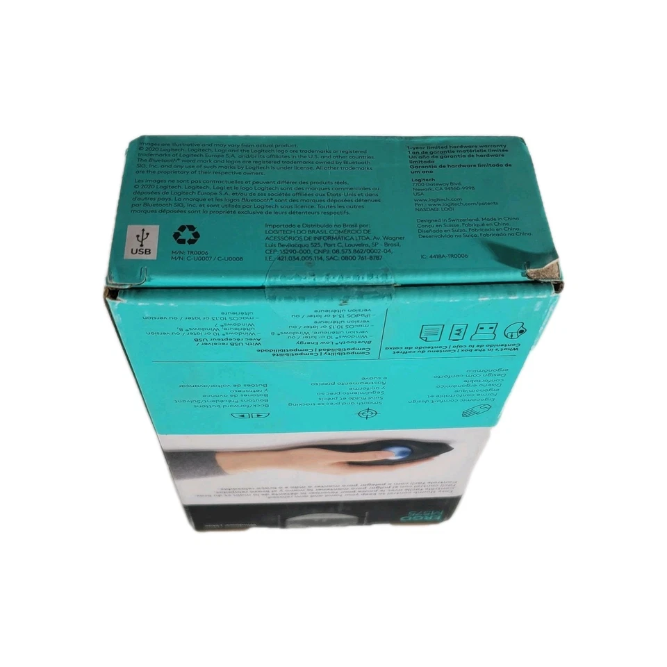 Logitech ERGO M575 910-005869 Wireless Trackball Mouse Bluetooth Black Brand New - Image 4 of 4