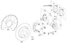 MERCEDES-BENZ GLE W167 Hinterrad-Bremsbelagsatz A0004207103 NEU ORIGINAL