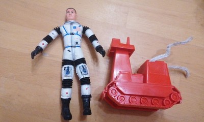 Vintage MATT Mason ACTIONFIGUREN 1966 MIT Fahrzeug Blaue STREIFEN Mattel? 