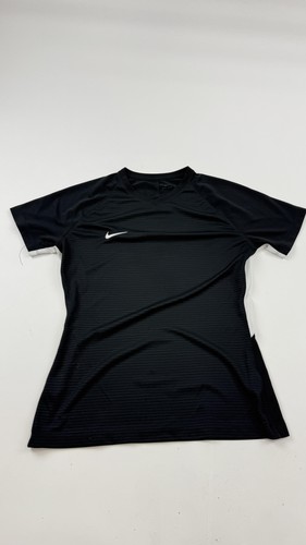 Nike Shirt Womens Medium Black Dri-FIT Training Top Athletic Soccer Running