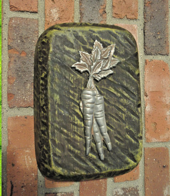 Carrot brick mold concrete plaster cement vegetable casting mould 9'' x 6'' x 2''