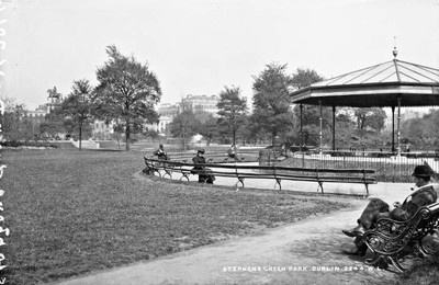 Stephen's Green Park, Dublin City, Co. Dublin c1900 Ireland OLD PHOTO