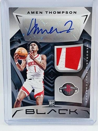2023-24 Panini Black Amen Thompson RPA #10/49