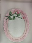 Fitz & Floyd Omnibus Pink Floral Oval Ceramic Decorative Platter Indonesia  — photo 1