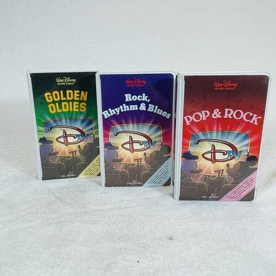 Disney DTV Pop & Rock / Golden Oldies / Rock Rhythm Blues VHS Lot Of 3
