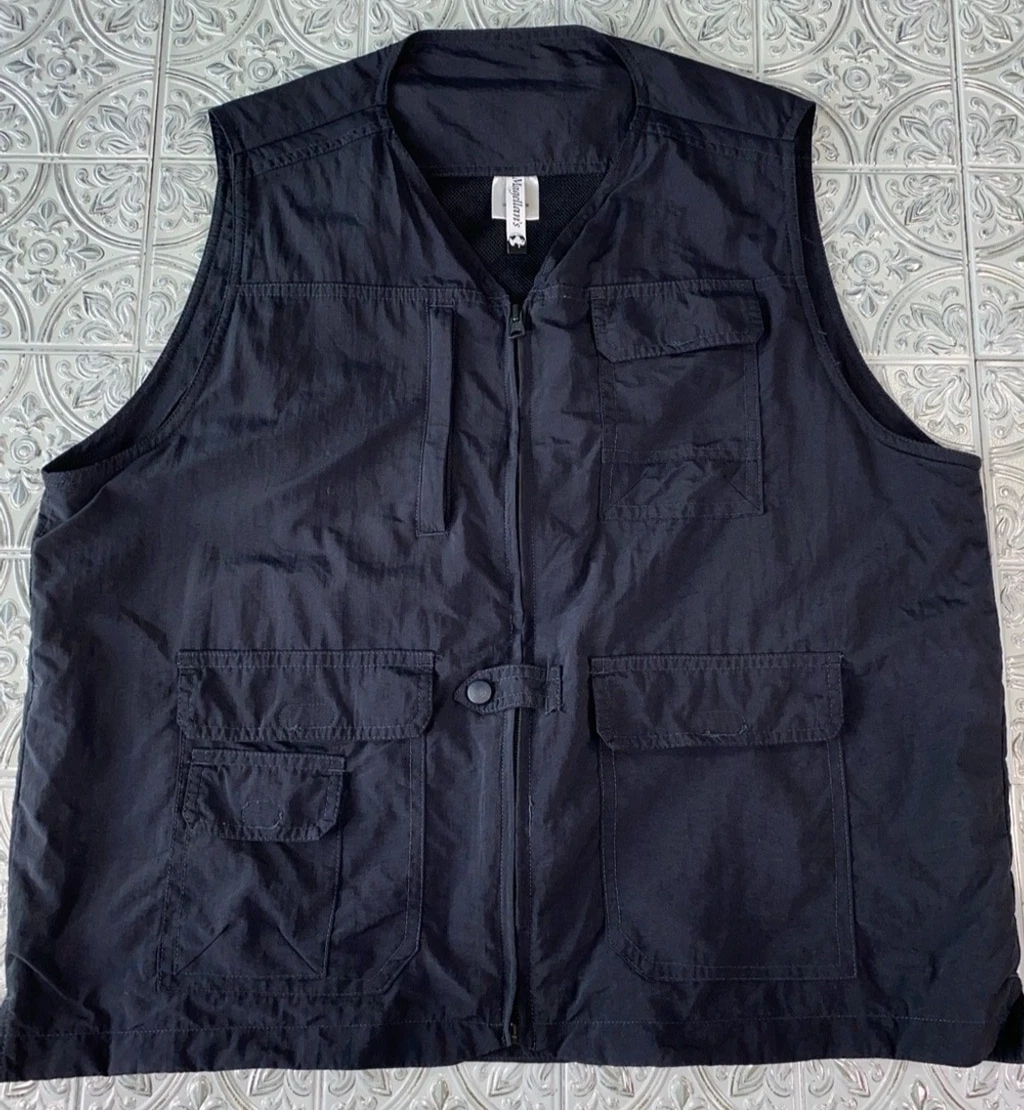 Magellan’s Men's Black Utility Vest Jacket Large Classic Workwear Outdoor
Opens in a new window or t