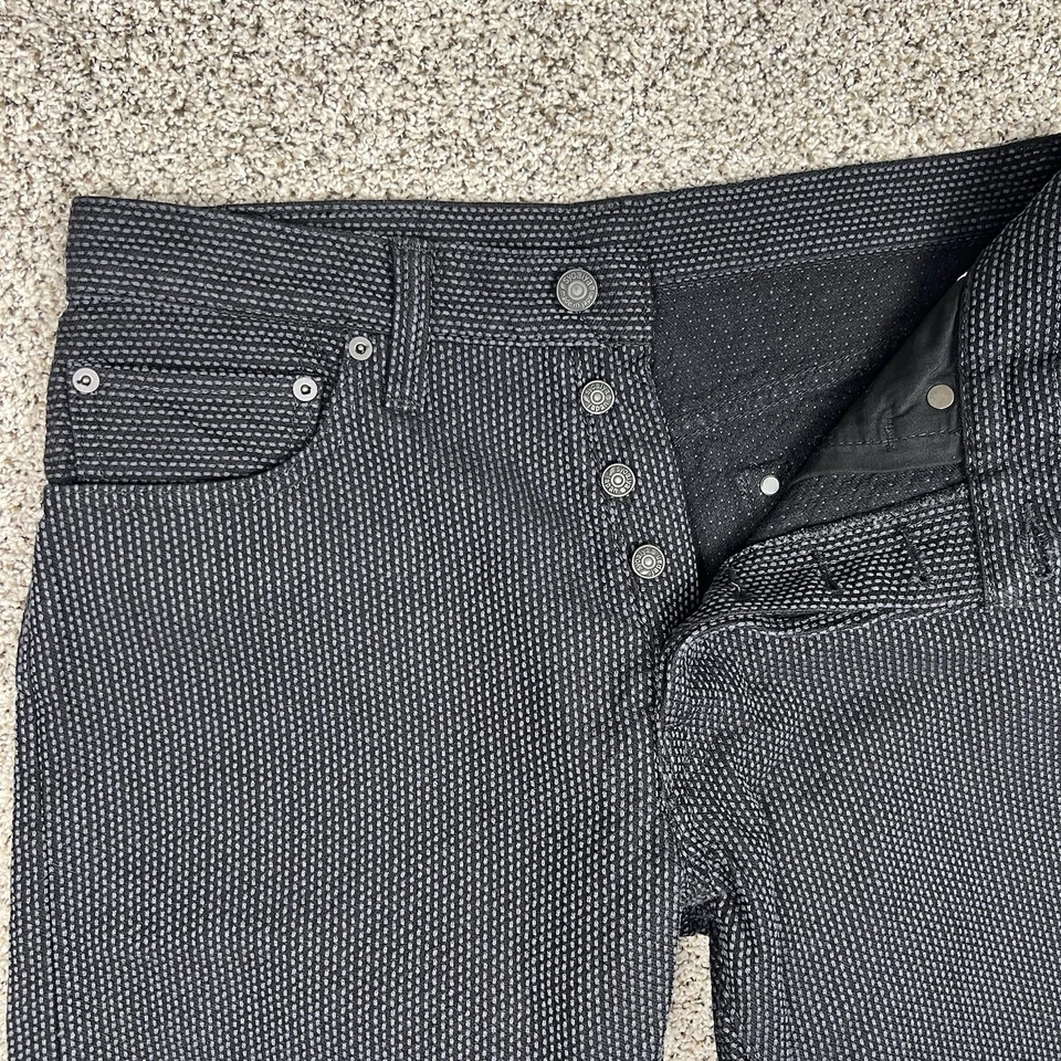 Pantalones de mezclilla azul puro Japón Syoaiya para hombre 32x29 negros 1170-2 algodón hechos a mano Japón Foto 4 de 4