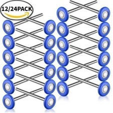 12/24 Quiet Garage Door Rollers Nylon Door Wheels Replacement W/ 6200ZZ Bearing