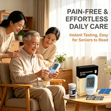 Blood Glucose Meter Glucometer Monitor Sugar Diabetes Tester Machine Full Kit
