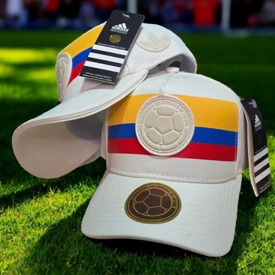 Colombia National Team 100 Years Anniversary White Hat Adjustable Cap Gorra