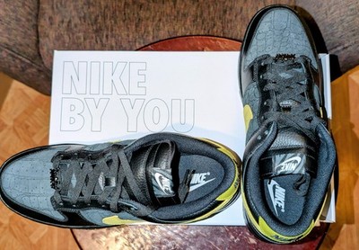 Nike Dunk Low Custom Black and Green Men's Size 11.5