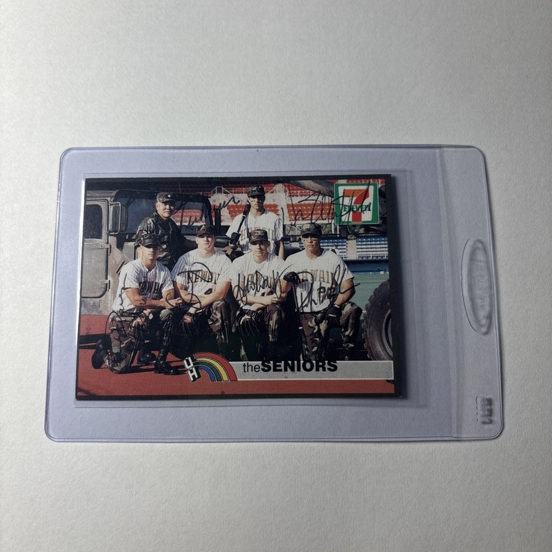 LES MURAKAMI SIGNED HAWAII RAINBOWS BOWS BASEBALL CARD 1997 Seniors 
