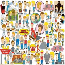 BEAVIS AND BUTTHEAD VARIETY DIE CUT VINYL 50 CT STICKER PACK