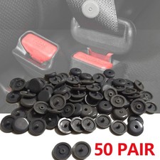 Seat Belt Buckle Stopper Button Universal Snap-on Seatbelt Stop Retainer Plastic