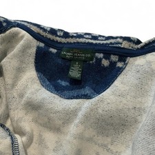 Lauren Ralph Lauren Toggle Cardigan Womens S Blue Southwestern Geometric Knit