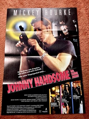 Johnny Handsome Kinoplakat Poster A1, Mickey Rourke, Morgan Freeman, Henriksen