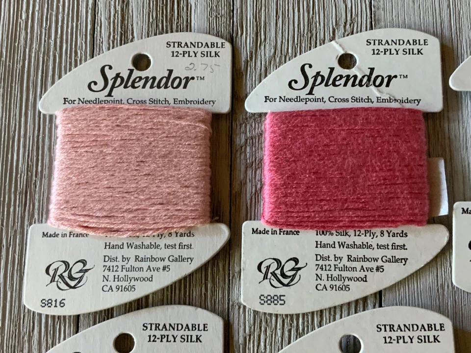 Lot of 6 Needlepoint/Embroidery THREAD RAINBOW GALLERY Splendor 12 ply silk - Image 2 of 4