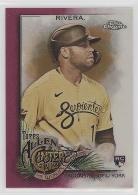 2022 Allen & Ginter Chrome Magenta Refractor /199 Emmanuel Rivera Rookie RC 0xe0