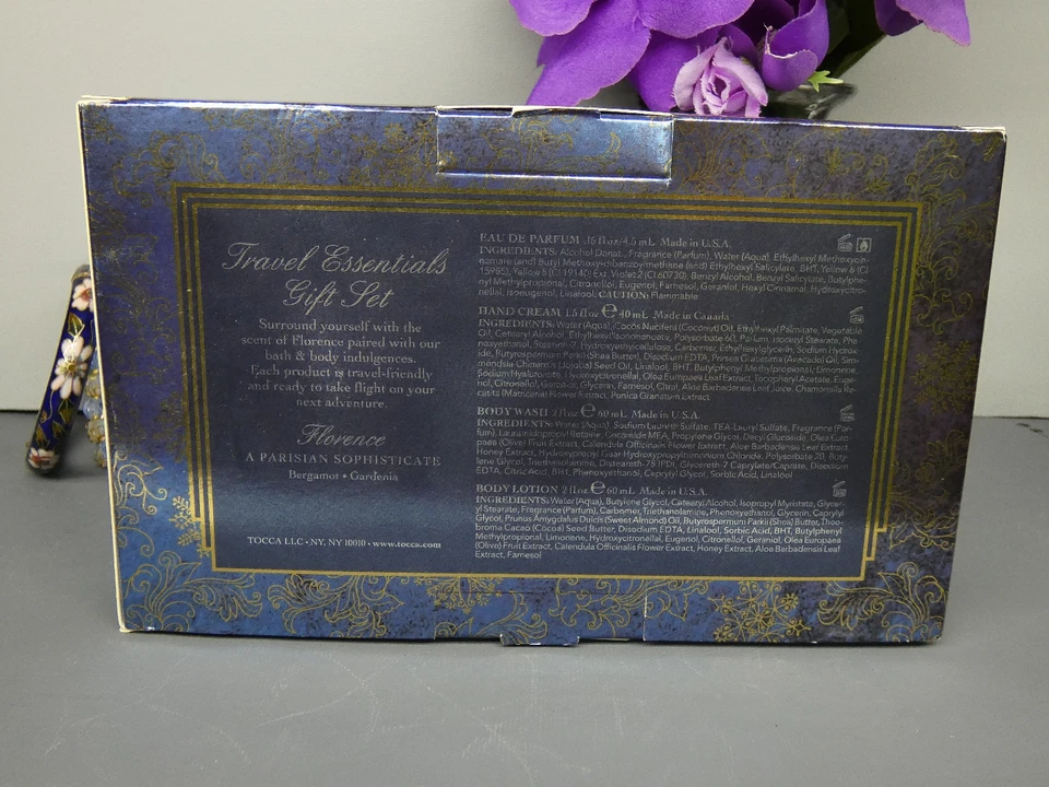 Tocca Beauty Travel Essentials FLORENCIA 4 piezas Set de regalo 2017 SUPER RARO NUEVO EN CAJA Foto 3 de 4