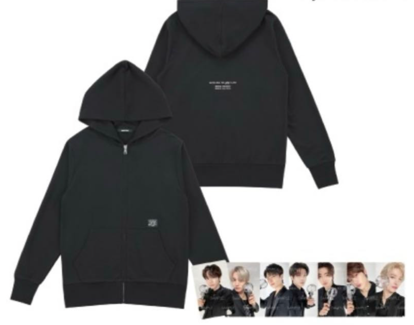 ENHYPEN WORLD TOUR FATE IN JAPAN ZIP-UP HOODIE Black M Size USED