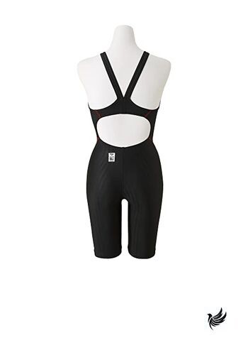 スイミングガール８ MIZUNO Women's Racing Swimsuit Stream Ace Half Suit Open Back